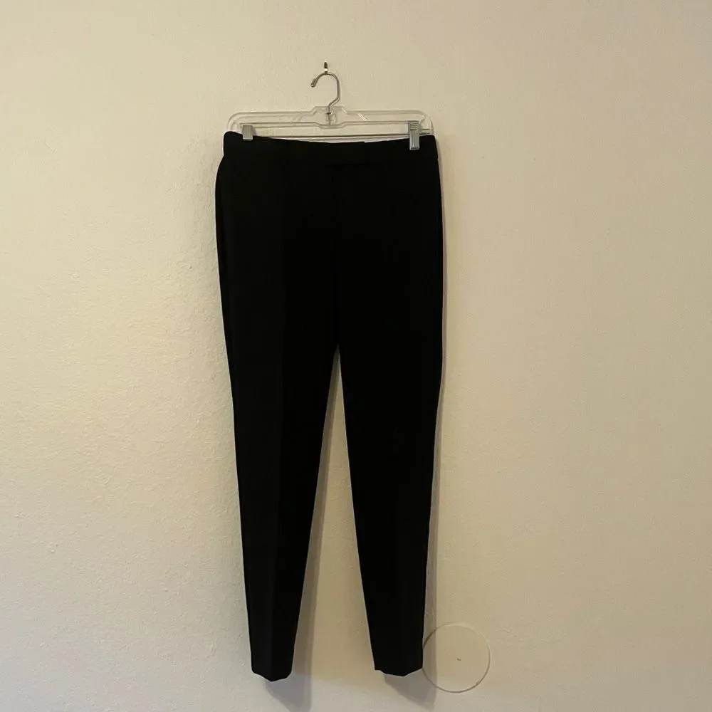 Black Talbots High-Waist Straight Pants